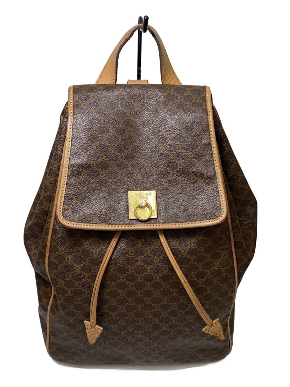 Celine Macadam Backpack Leather Brown
